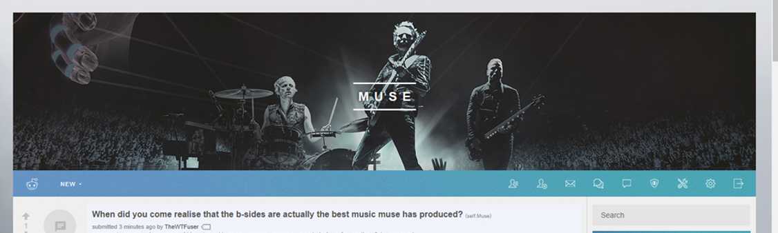 /r/muse Reddit theme redesign